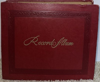 Vintage Red Record 45 RPM Album Full of Hawaiian Songs. 16 DECCA Vinyl Record