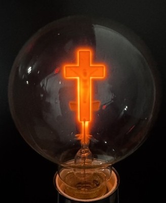 Aerolux Style CROSS Neon Glow  Light bulb E26 120V 3W Decorative Cute Gift