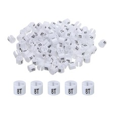 150 x Clothes Hanger Marker 8T White Colored Hanger Sizer Garment Tag