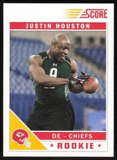 Justin Houston 2011 Score #352 RC Kansas City Chiefs Football Card