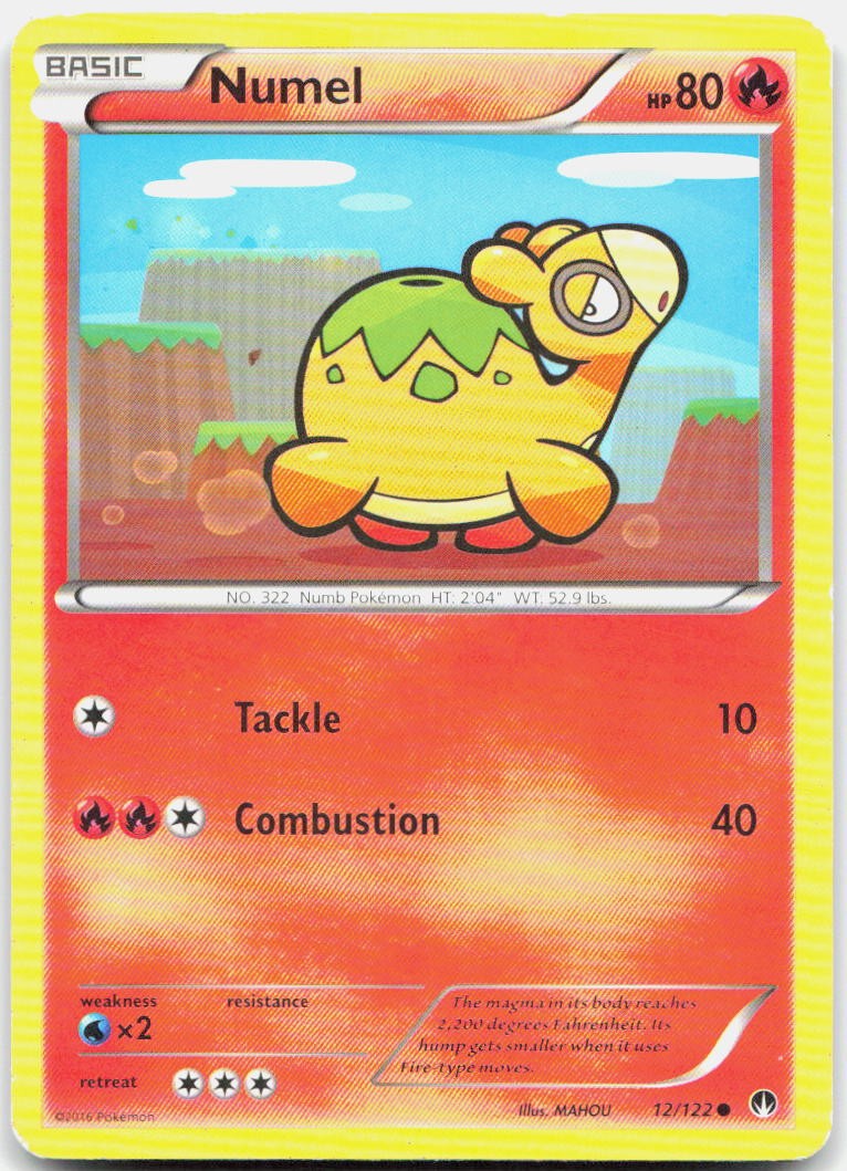 Numel 12/122 Common BREAKpoint Pokemon MP