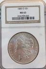 1885-O $1 MS 63 NGC Morgan  Silver Dollar