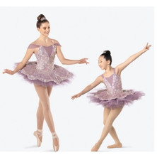 Revolution Purple Sequin Dance Costume Medium Child RC23929