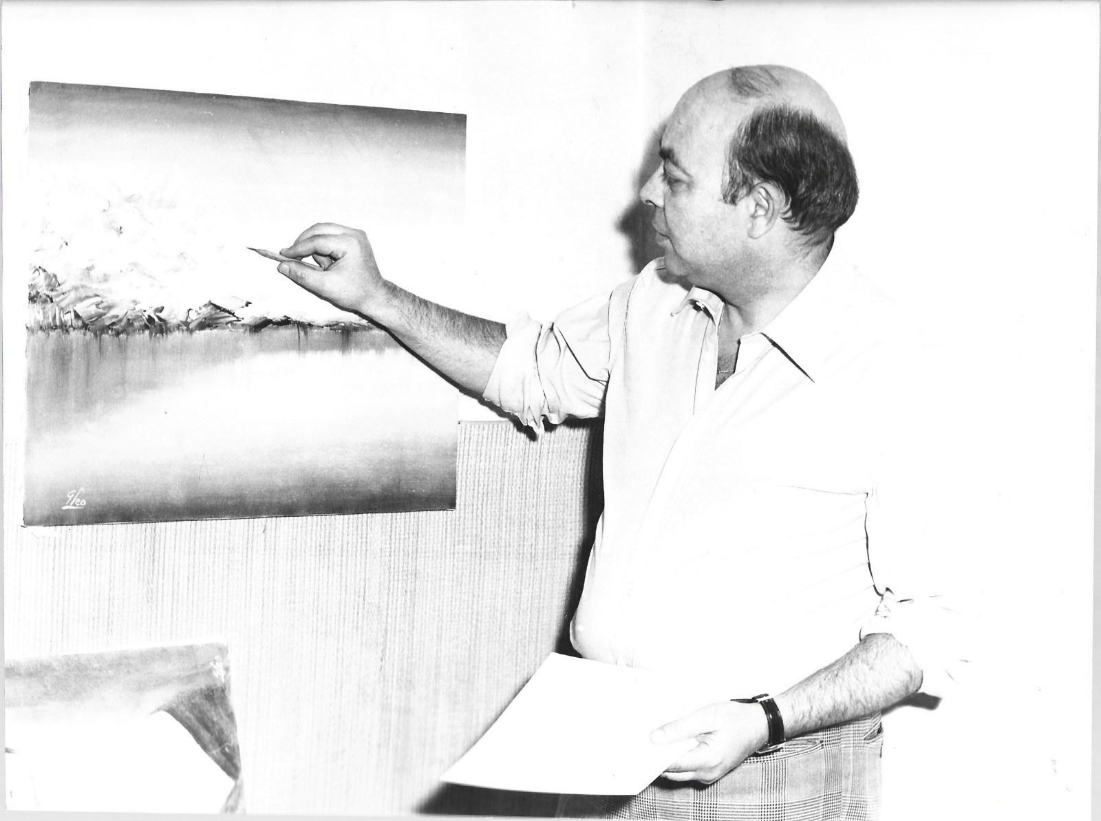 Foto d'Autore "Leo Guida" Reportage Pittura 1974 William Zanca Vitalità