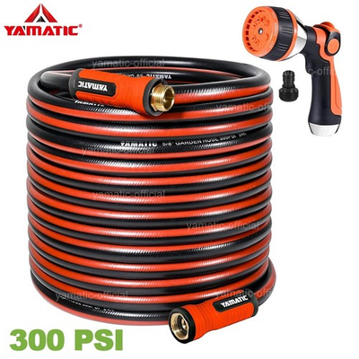 #ad YAMATIC 300 PSI Garden Hose 5 8quot; 10 Patterns Water Spray Big Nozzle $35.68