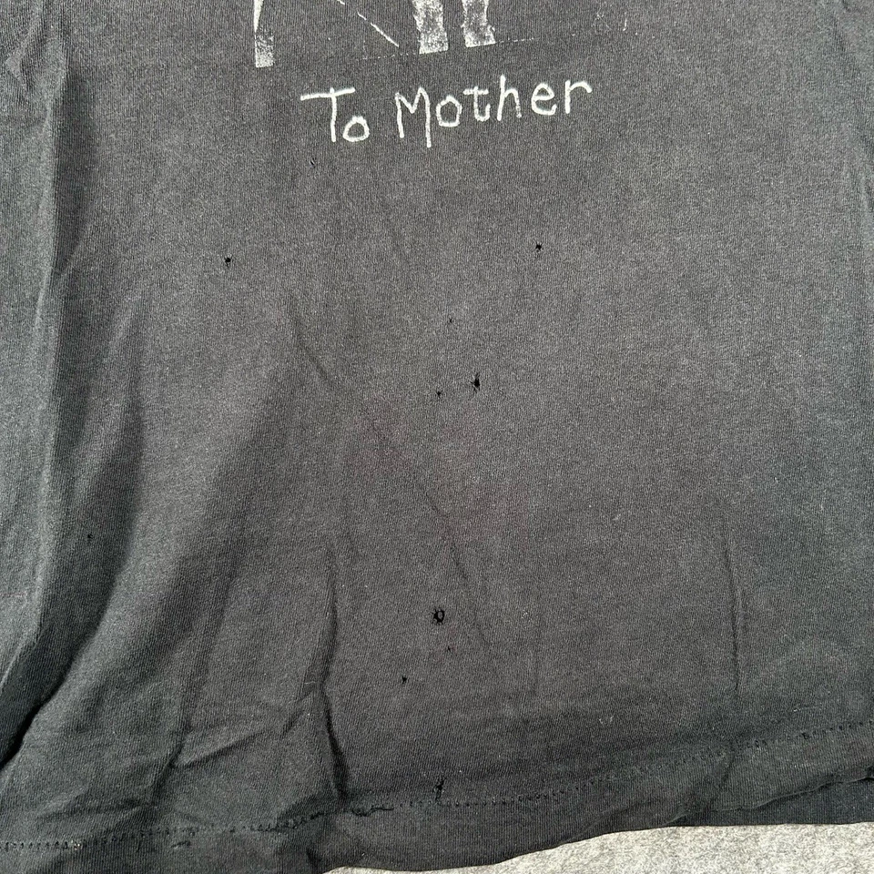 Camisa masculina vintage Babes In Toyland média preta anos 80 anos 90 buraco grunge para mãe - Imagem 4 de 4