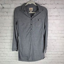 Field & Stream Size Medium Button Down Roll Tab Shirt Dress