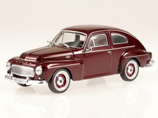 Volvo PV 544 dark red diecast modelcar in showcase Atlas 1:43