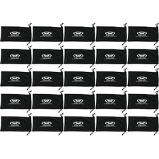 25 Large Black Micro Fiber Bags Sunglasses Goggles Cell Phone Pouch Case Sleeve