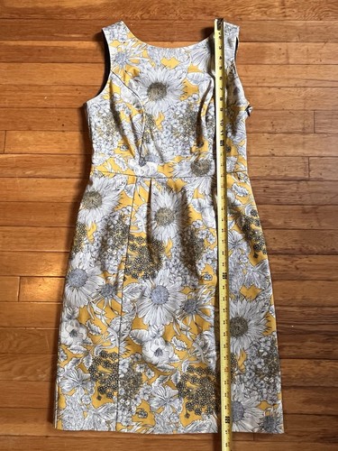 Liberty of London For Target Shift Dress Women’s 4 Yellow Sateen Dunclare - Picture 13 of 14