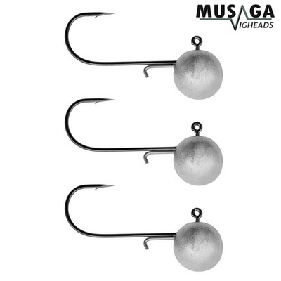 MUSAGA MAGNUM Jigkopf - 3 Stk.- Baitholder Jighaken Jighead Haken Jigköpfe Jig