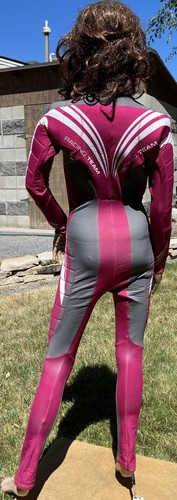 LOUIS GARNEAU padded ski race suit GS slalom downhill FIS speed 1 piece kids LG - Picture 6 of 18