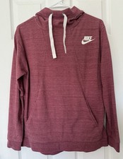 Nike Women's Pink Funnel-Neck Cowl Hoodie Sweatshirt Size Small