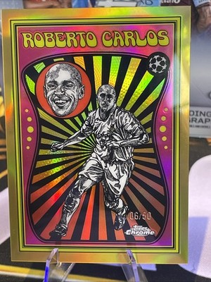 25/26 Topps Chrome Roberto Carlos Real Madrid Ultra Violet All-Stars Case Hit /50