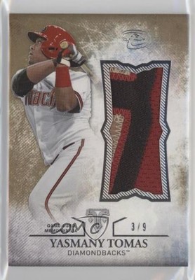 2015 Topps Triple Threads Unity Single Jumbo Relics Gold 3/9 Yasmany Tomas y0i