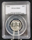 1959 25c Silver Washington Quarter PCGS MS 64 #6558