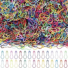 1500 Pcs Calabash Crochet Stitch Markers Bulb Safety Pins Crocheting Assorted...