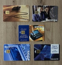 Lot de 5 télécartes Phoncard