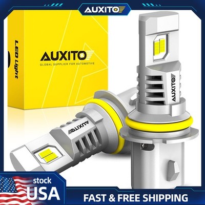 AUXITO Headlight LED 9007 HB5 Hi/Low 30000LM Bulbs Super Bright White Lamp M6 EA
