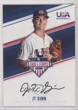 2018 Panini USA Baseball Stars & Stripes Black Ink 118/499 JT Ginn #JGI Auto 6fs