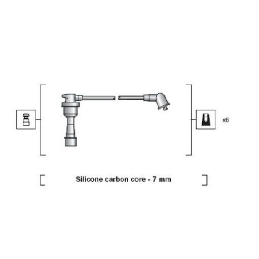 ZüNdleitungssatz FüR Mitsubishi Sigma F0W F1A F2A 3.0 90 Bis 96 Magneti 6G72 Neu-image