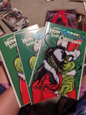 Dr. Flaws How Gorkem Stole Christmas Set. 2 Embossed And A Trade