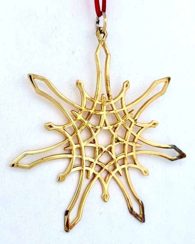 1975 Metropolitan MMA Star Sterling/Goldplate Ornament #121774 *15 grams*