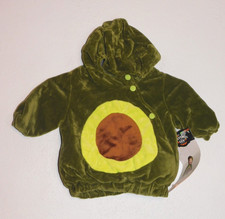 0-6 Months Toddler One-Piece Avocado Hooded Jumpsuit Costume