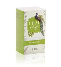 Chai Craft Pure Green Tea, Assam Tea Bags 25 Teabags Free Shipping World Wide