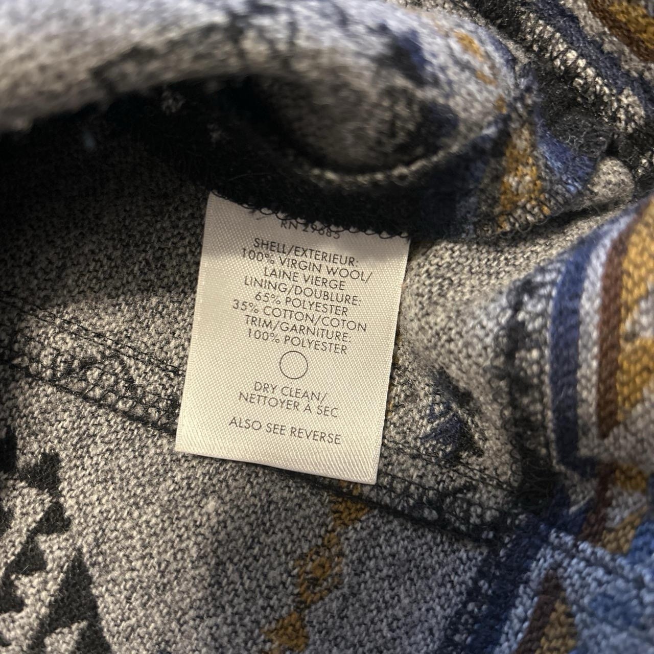 Pendleton Aztec Black Blue And Brown Button Down … - image 5