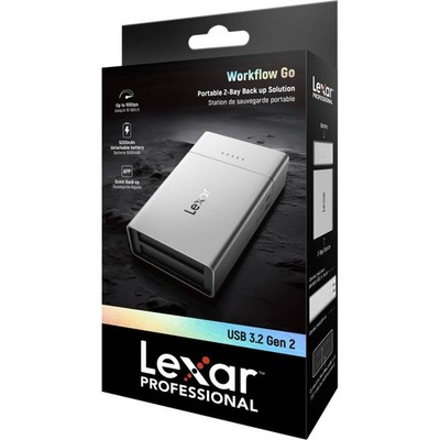 Lexar Professional Workflow Go Docking Station Für 2 Modul Bay Inkl. 5000mAh Ba