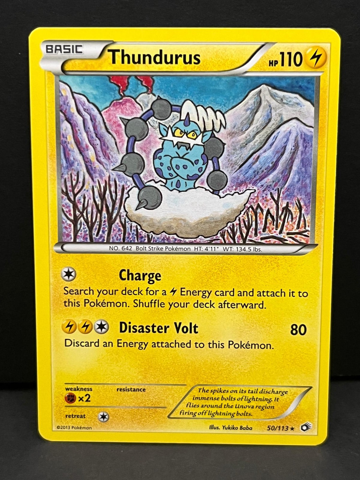 Thundurus (BW Legendary Treasures) 50/113 Rare Deck Exclusives Pokemon Near Mint