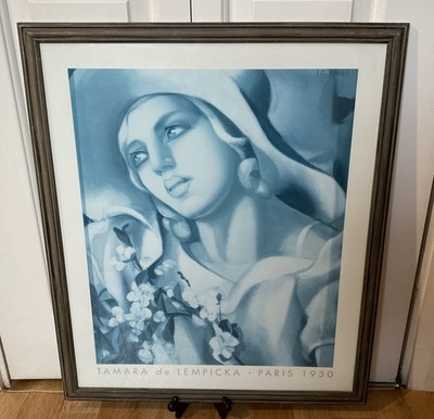 TAMARA de LEMPICKA . PARIS 1930 DRUCK. GERAHMT. 54 x 65 cm