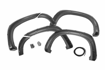 Rough Country Fender Flares Defender GNO Slate Gray Chevy Silverado 1500 19-25