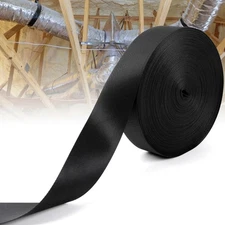 Heavy Duty Duct Strap – 1.95 in x 147 ft Black Nylon Strapping for HVAC Duct,...