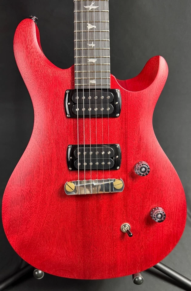 PRS SE CE 24 Standard Satin Stoptail Electric Guitar Vintage Cherry w/ Gig Bag - Image 2 of 4
