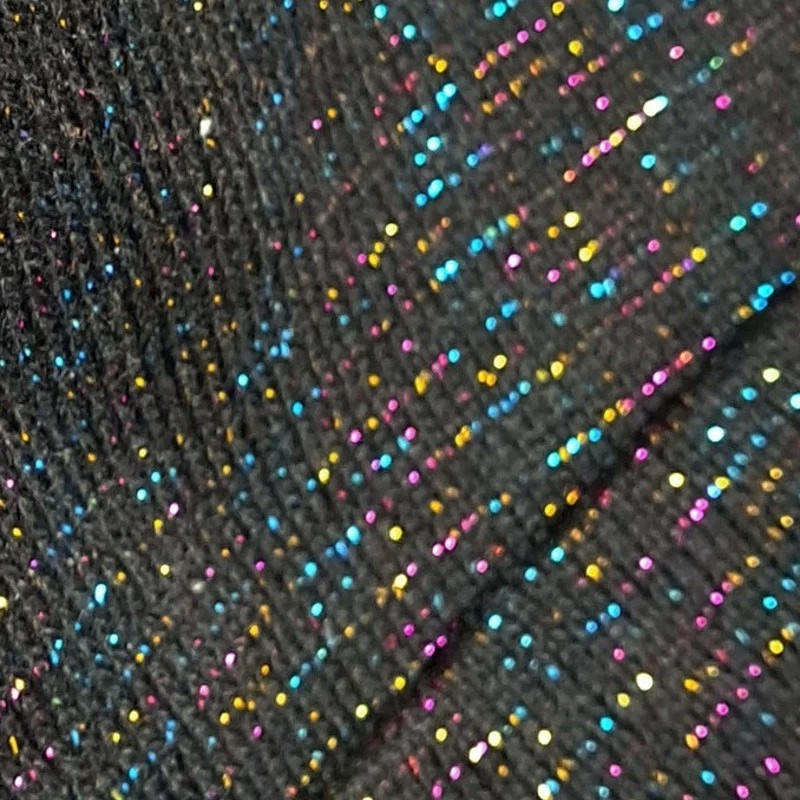 3 sombreros gorro tobogán tejido de invierno color liso con hilos brillantes arco iris OSFM Foto 4 de 4