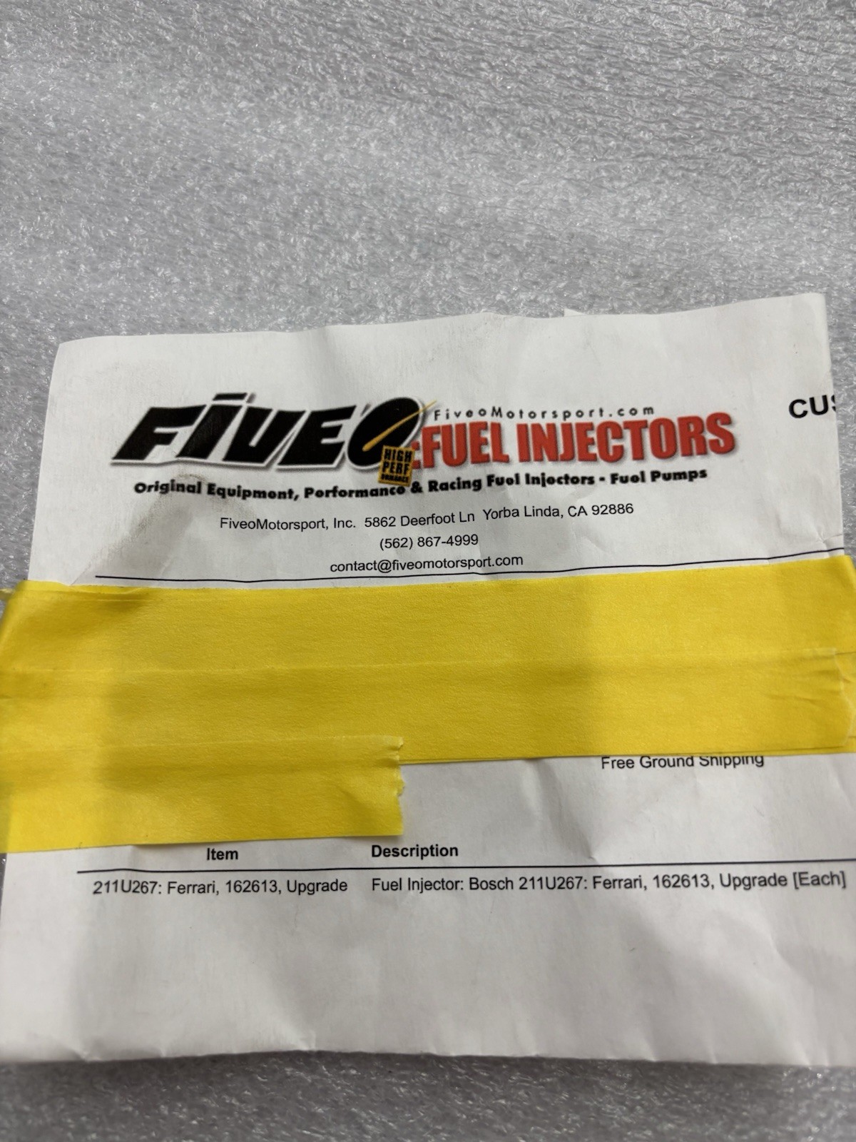 Ferrari 355 Fuel Injectors Brand New 8 Of Them New  From FiveO Motorsport 162613