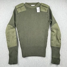 US Military DSCP Sweater Mens 42 Army Green Valor Collection Wool Commando NWT
