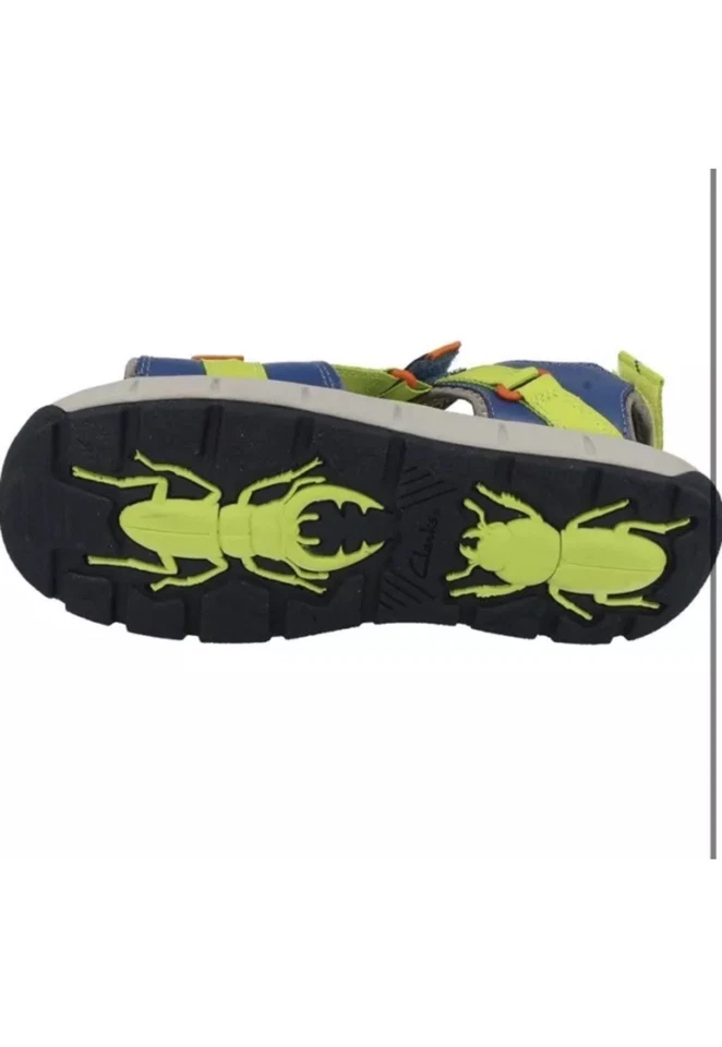 Clarks Infant Boys Hook & Loop Strap Sandals Jolly Crazy Uk 10 G /EU 28 - Image 2 of 3