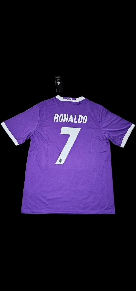 2016/17 Real Madrid Away Jersey #7 RONALDO Soccer CR7 Purple L and