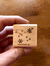 Stampin Up Rubber Stamp SNOWFLAKES Snow Winter Snowfall