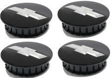 4x Center Wheel Caps 66mm For Camaro Colorado Equinox Traverse Blazer Black