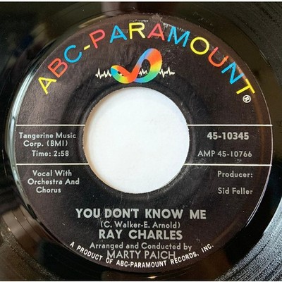 Ray Charles - You Don't Know Me / Careless Lov (Vinyl 7'' - 1962 - US - Original)