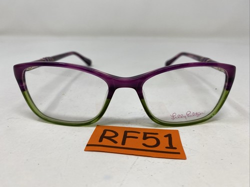 Lilly Pulitzer Emmaline GP 50-16-135 Green/Purple Full Rim Eyeglasses Frame RF51 - Picture 8 of 8