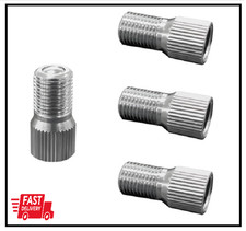 4 Pcs Valve Caps Stem Extension 19mm Screw-on Car Tire Valve Extender Nickle