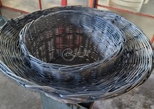 Cesta grande in vimini per palamito da pesca Ø 50/87 cm cod. 1276 collezionismo