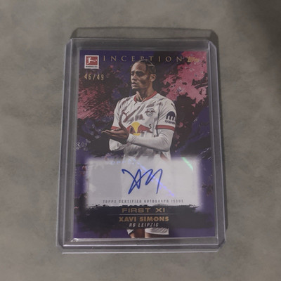 Topps Inception First XI Xavi Simons Autogramm /49 RB Leipzig Bundesliga