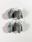 4 1960's Hasbro GI Joe Pineapple Hand Grenades Action Soldier Action Marine