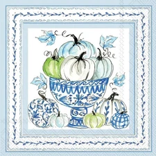 Boston International - Chinoiserie Pumpkins Lunch Napkin - L046300